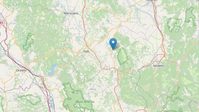 Terremoto in Umbria, magnitudo 3,8: gente in strada