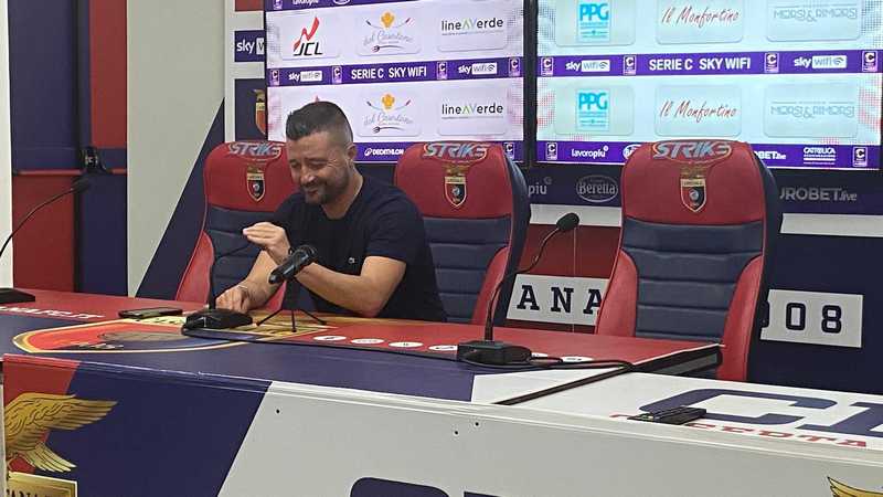 Casertana-Cosenza, Coppitelli: “Dietro ogni punto c’è tanto lavoro: continuiamo a crescere”