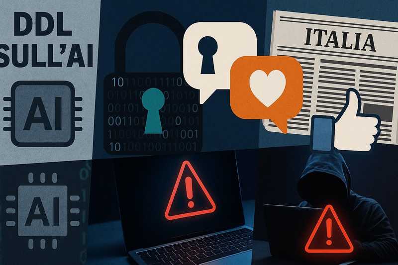 Dal DDL AI alla backdoor di Bruxelles, dai like al malware: that’s amore – NEWSLETTER