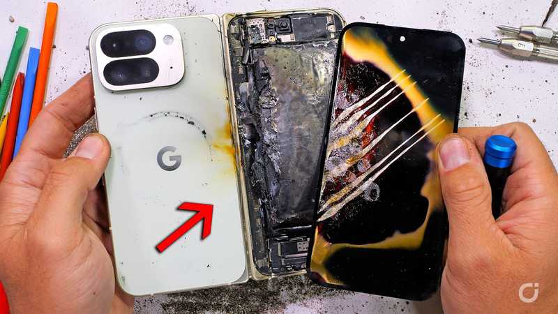 Disastro per il Pixel 10 Pro Fold, lo smartphone esplode durante il test di resistenza